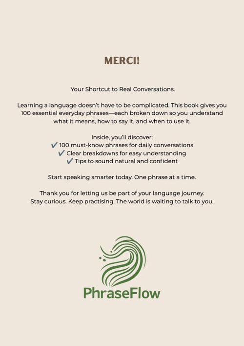 100 Must Know French Phrases