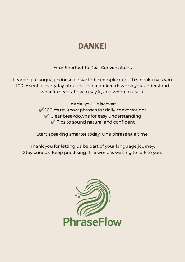 100 Must Know German Phrases