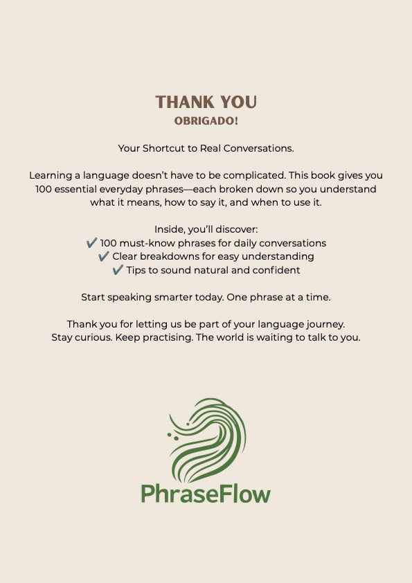 100 Must Know Portuguese Phrases